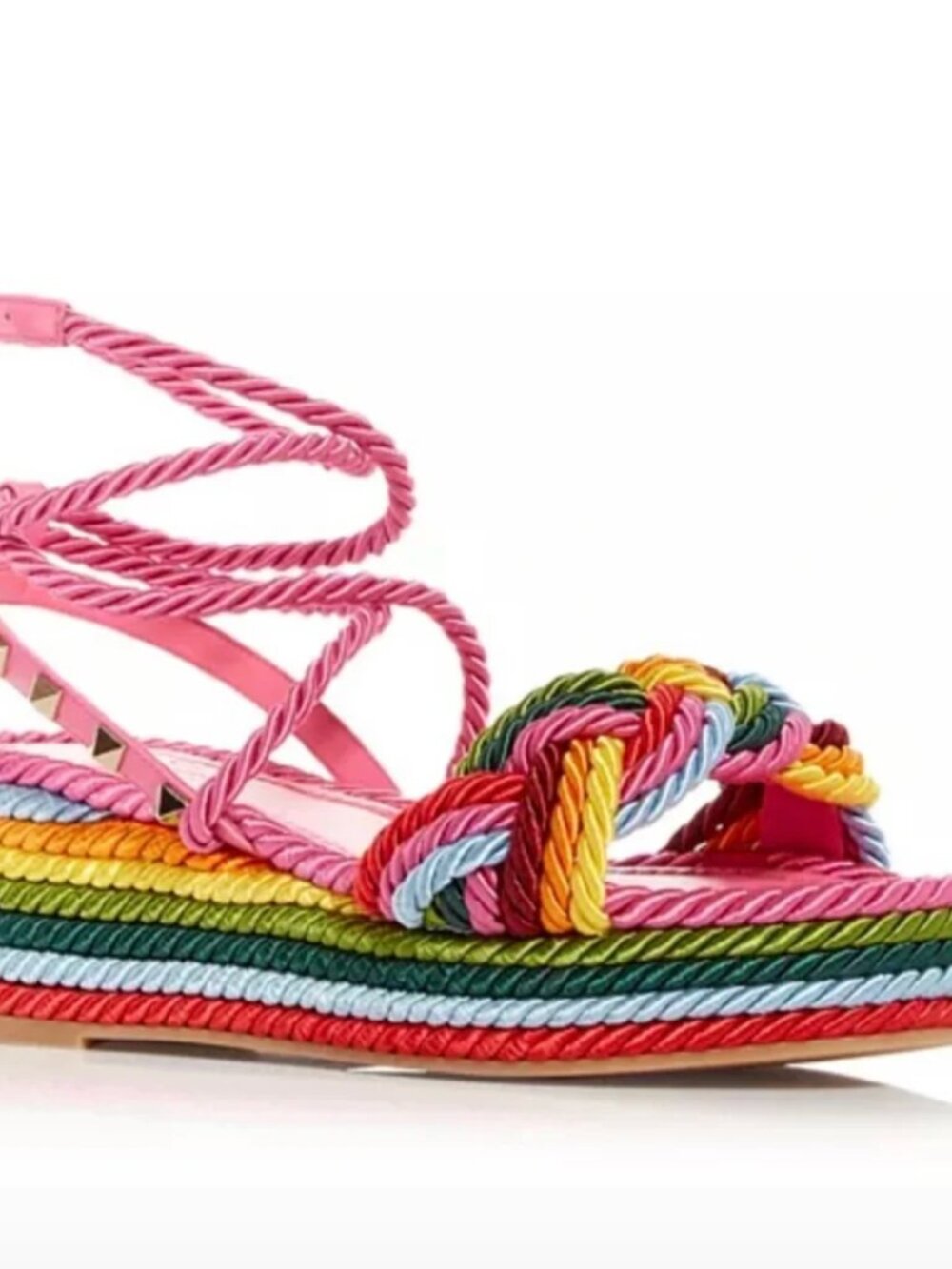 NIB Valentino Torchon Rainbow Platform Wedge Sandals